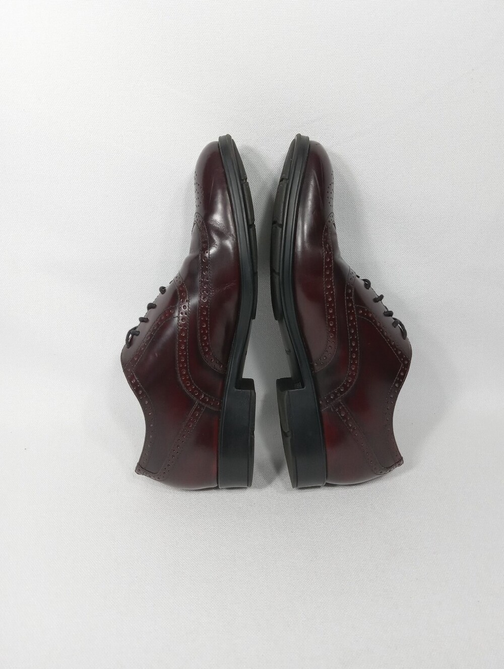 ROCKPORT Classic Men’s Wingtip Oxford Dress Shoes In Burgundy Size 10 - Picture 11 of 13
